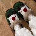 thumbnail image 2 of Agkizg Womens Fuzzy Slippers, House Slippers, Multi Size Decorative Fuzzy Lined House Slippers Warm Plushes Comfortable Indoor Winter Slippers, 2 of 7