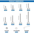 1110 Pcs Metric Screw Assortment, M2 Screws Set, Metric Machine Screw ...
