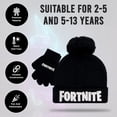 thumbnail image 3 of FORTNITE Gorro de invierno para niños y guantes de nieve para niños, juego de 2 piezas, 3 of 5