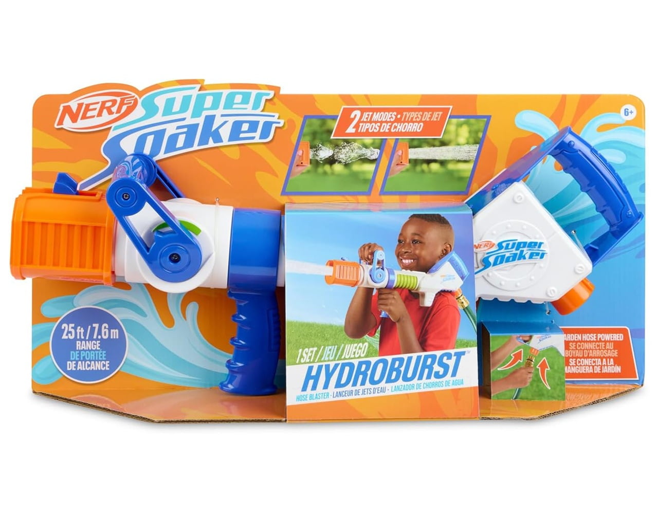 NERF Super Soaker Hydroburst Hose Blaster with 25-FT Range