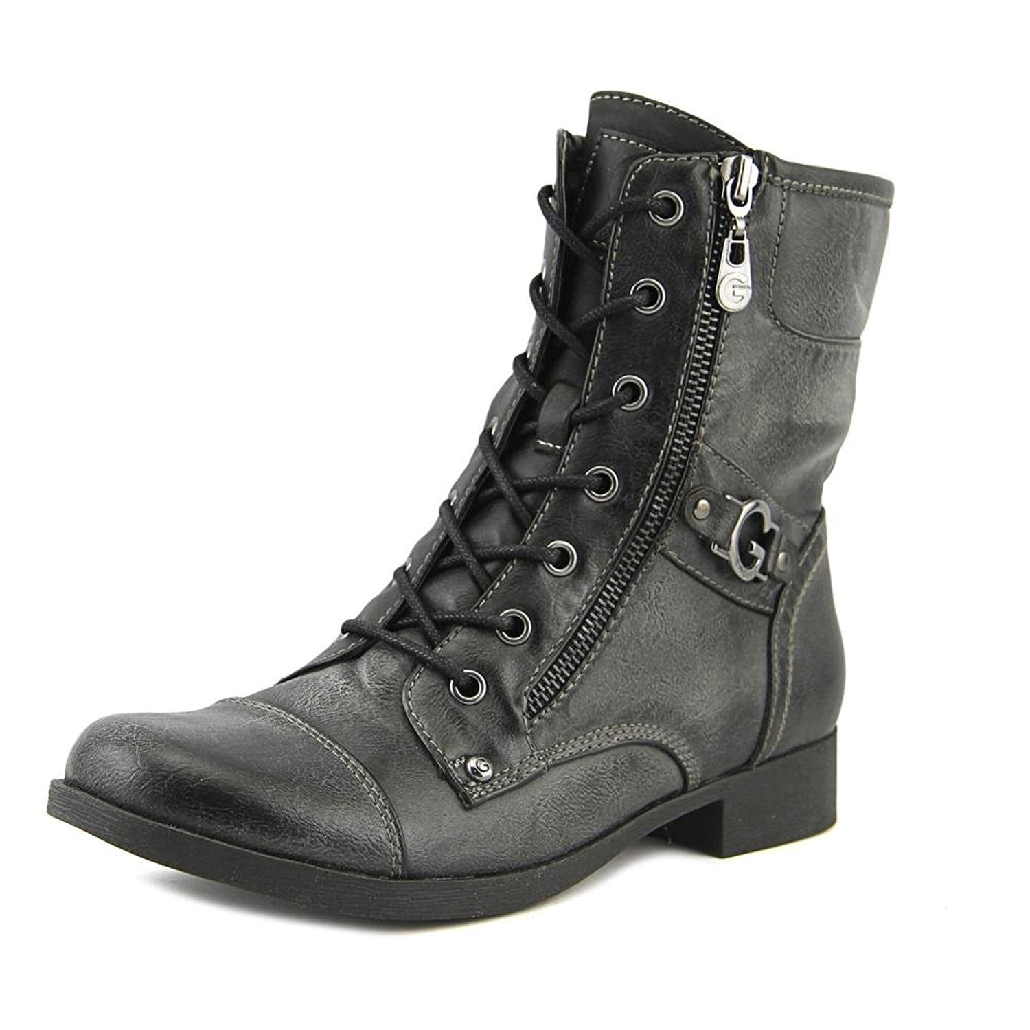 g by guess black combat boots