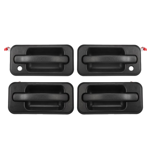 Juego de manijas de puerta Unique Bargains 4 piezas Hummer H2 plástico negro