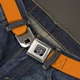 thumbnail image 2 of Buckle-Down Belt, Seatbelt Buckle Belt, Orange, 34 to 52 Inches, 2 of 9