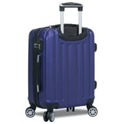 Dejuno Camden Hardside 3-Piece Expandable Spinner Luggage Set - Navy (20, 24 and 28)