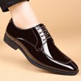 thumbnail image 4 of Tawop Men Dress Shoes Clearance Faux Leather Casual Dress Shoes Comfy Business Soft Sole Loafer Brown Size:11, 4 of 8