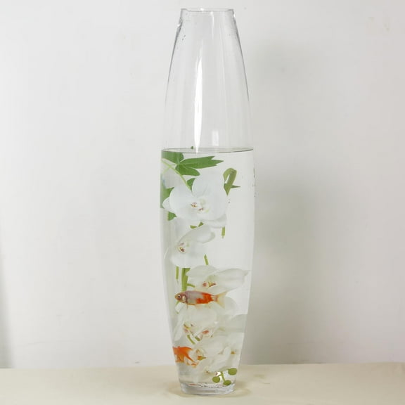 Balsa Circle 31" Clear Cylindrical Glass Vase Wedding Party Centerpieces Decorations