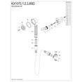 thumbnail image 3 of Kingston Brass KX1070SD Vintage Hand Shower Kit, Matte Black, 3 of 5