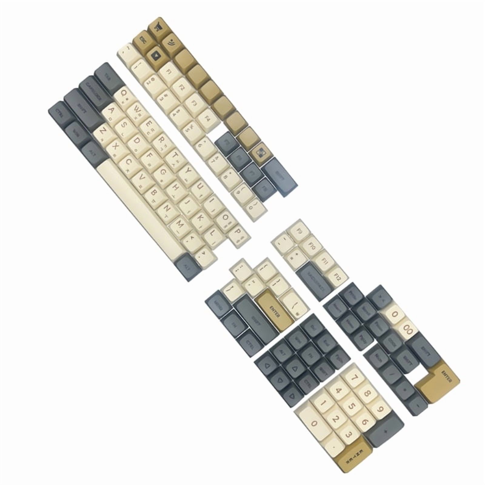 Korean Keycaps DA Profile PBT Keycaps Set for Cherry M Switches, 61/64/68/75/87/98/104/108 Mechanical Keyboards