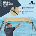 thumbnail image 6 of Knox T46E-Z4 91-96 in. Universal 4 Bow Bimini Top with Storage Boot for Boats, Sand, 6 of 7