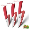thumbnail image 3 of 3-Piece Ceramic Paring Knives,5" Utility Knife 4" Slcing Knife and 3" Peeling Knife Vegetables Fruit Kitchen Knives Cutter Tool, 3 of 5