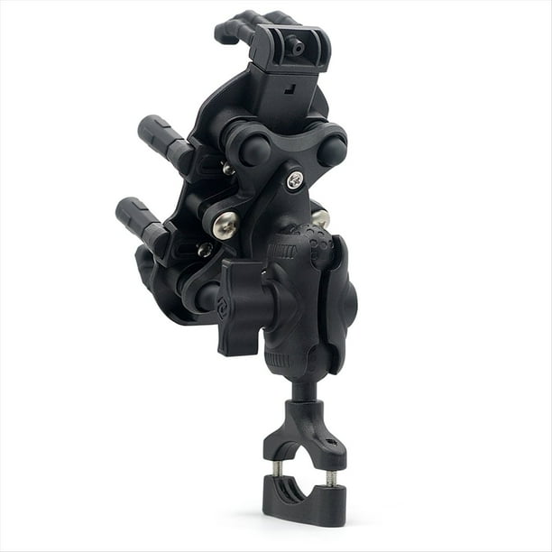 Soporte para Teléfono de Motocicleta con Amortiguador de Vibraciones, Soporte para Manillar de Motocicleta, Bicicleta, Scooter, ATV, Operación con 1 Mano