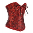 thumbnail image 3 of Fajas Para Mujer, Entrenador de Cintura Con Control de Barriga, Mono Erógeno Vintage Gótico Para Fiesta, Corsé Ajustado Con Cordones Florales, Top de Tubo Tipo Corpiño Odeerbi ODB142972, 3 of 5