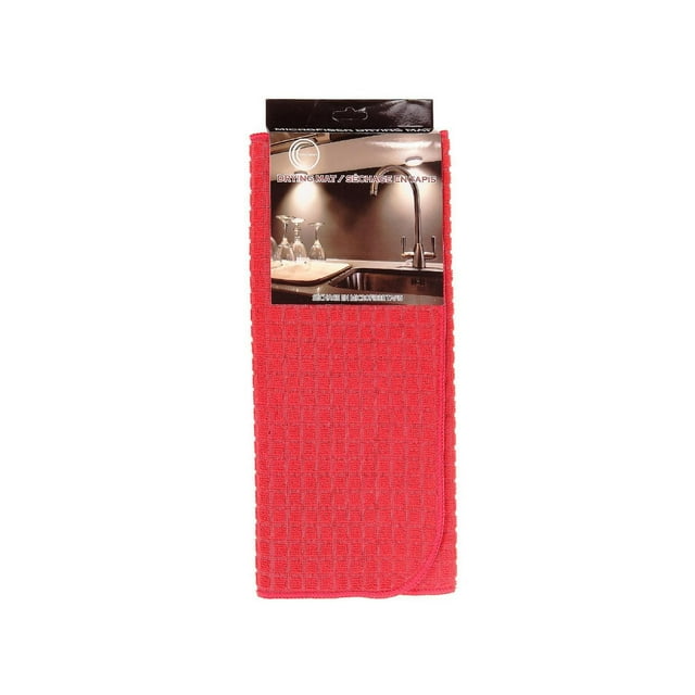 Tapis De Séchage En Microfibre (Rouge) - Set of 2