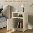 thumbnail image 2 of Heynemo Wood Nightstand with Storage, Screwdriver & Female Screw Accessories, 2 of 6