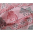 thumbnail image 4 of oneOone Silk Tabby Fabric Floral & Elephant Block Print Fabric By The Yard 42 Inch Wide, 4 of 4