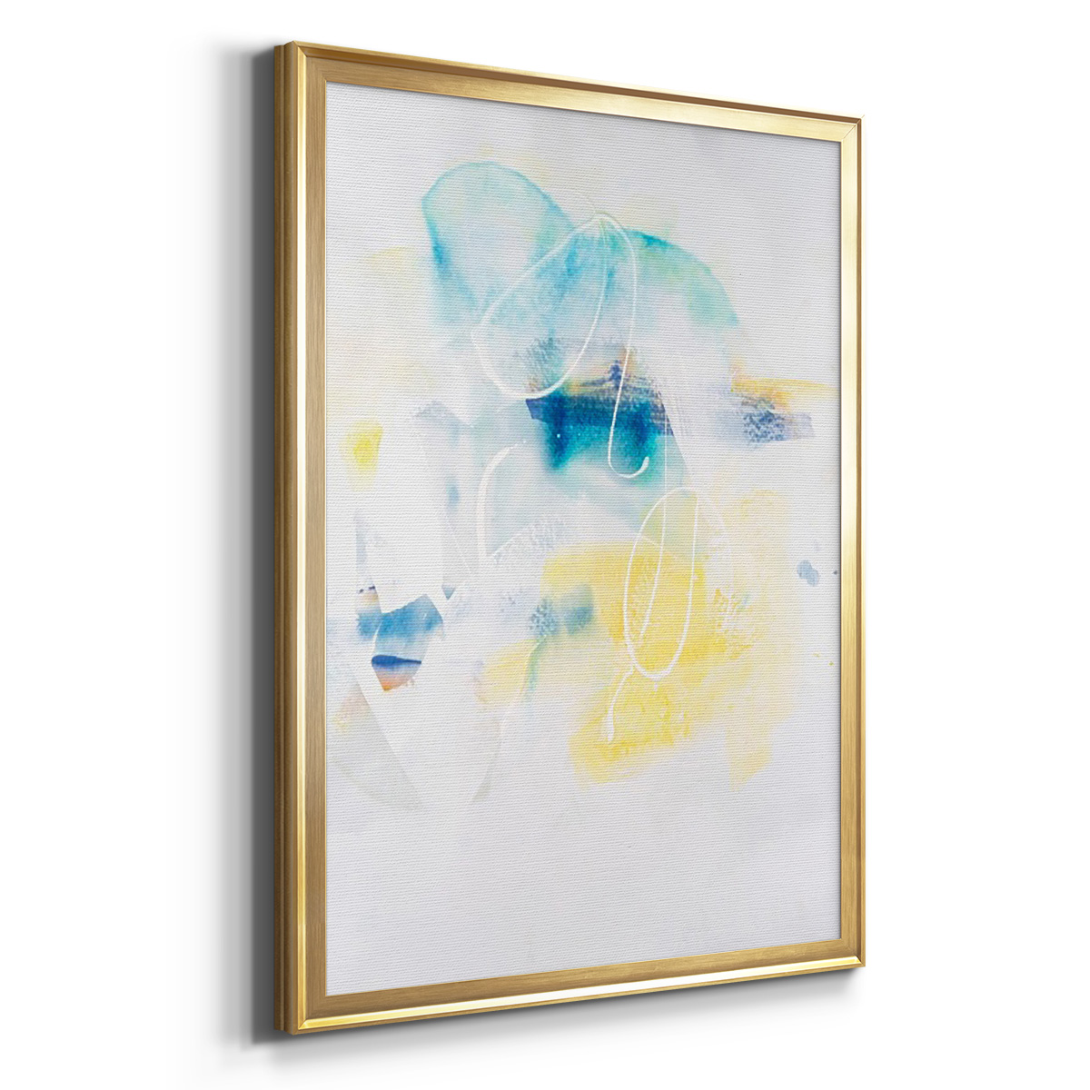 Spacial II Premium Framed Print, in Gold, Black, or Silver - Ready to Hang