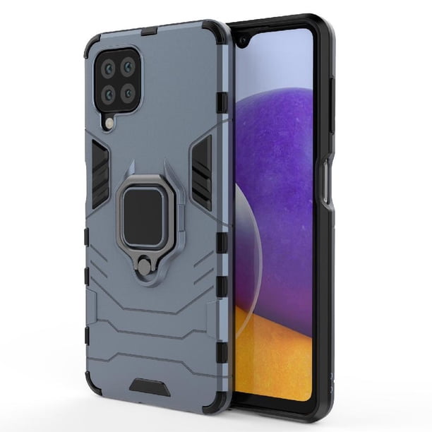 Funda para Samsung Galaxy A22 4G con Soporte Anillo Giratorio 360° y Protección Resistente a Golpes y Caídas