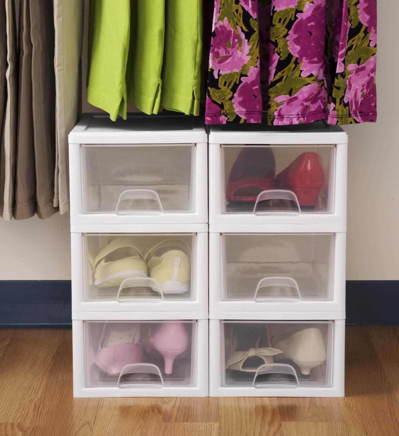 6 Sterilite 20518006 Small Box Modular Stacking Storage Drawer