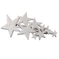 thumbnail image 4 of Womens Brushed Metal French Star Clips Spring Barrettes Ponytail Holder Silver Sunnimix Pasadores de primavera franceses, 4 of 8