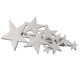 thumbnail image 4 of Womens Brushed Metal French Star Clips Spring Barrettes Ponytail Holder Silver Sunnimix Pasadores de primavera franceses, 4 of 8
