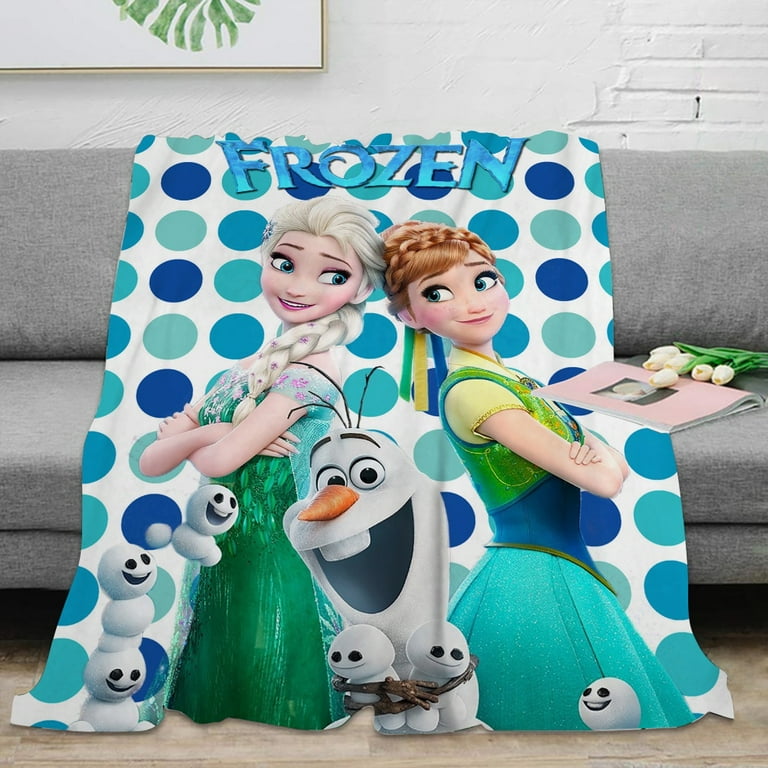 Frozen Anna Soft Throw Blanket 32x48 inch Fuzzy Fleece Blanket Decorative Geometry Pattern Plush Throw Blanket for Couch Sofa