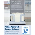 thumbnail image 4 of Hynes Eagle 38L Flight Approved Carry-On, Multi-Purpose Travel Backpack, Beige, 4 of 10