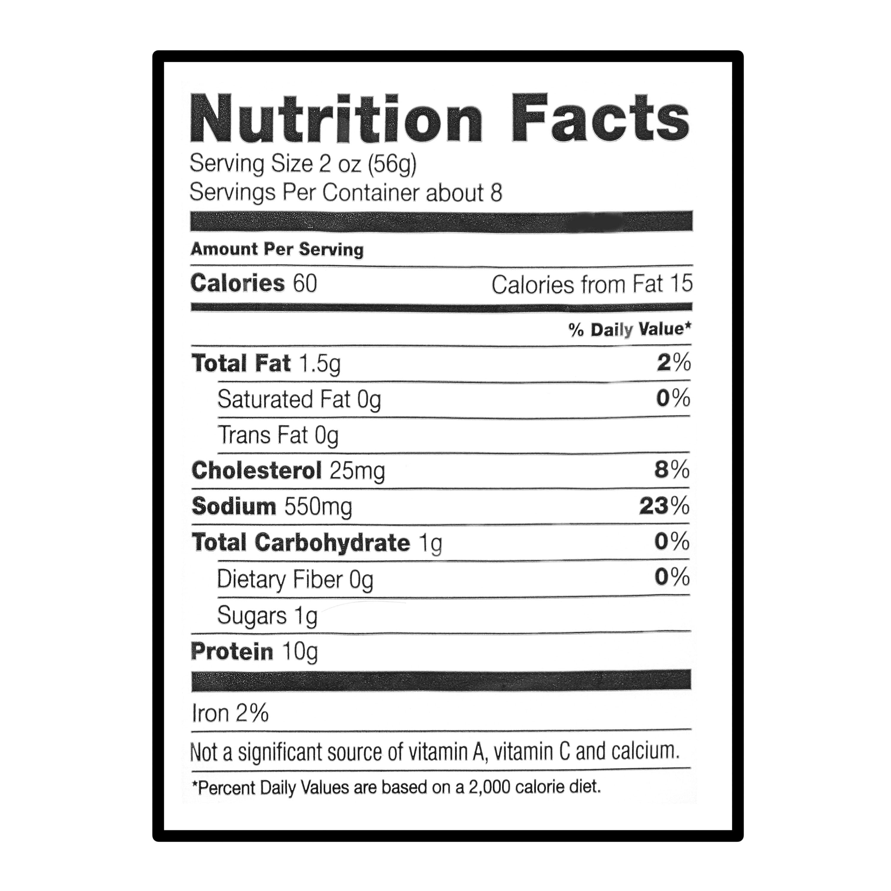 Great Value Thin Sliced Black Forest Ham Lunchmeat, Family Pack, 1 lb, Resealable Plastic Tub, 10 g of Protein per 2 oz Serving