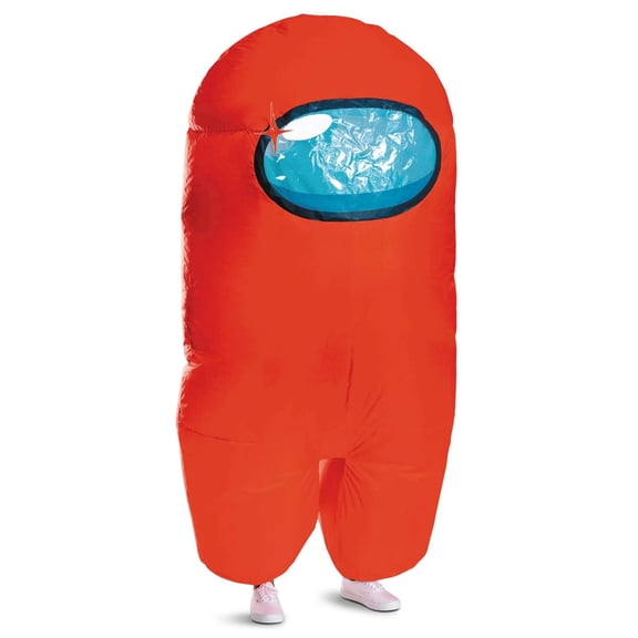 Adults Inflatable Among Us Red Imposter Costume - One Size