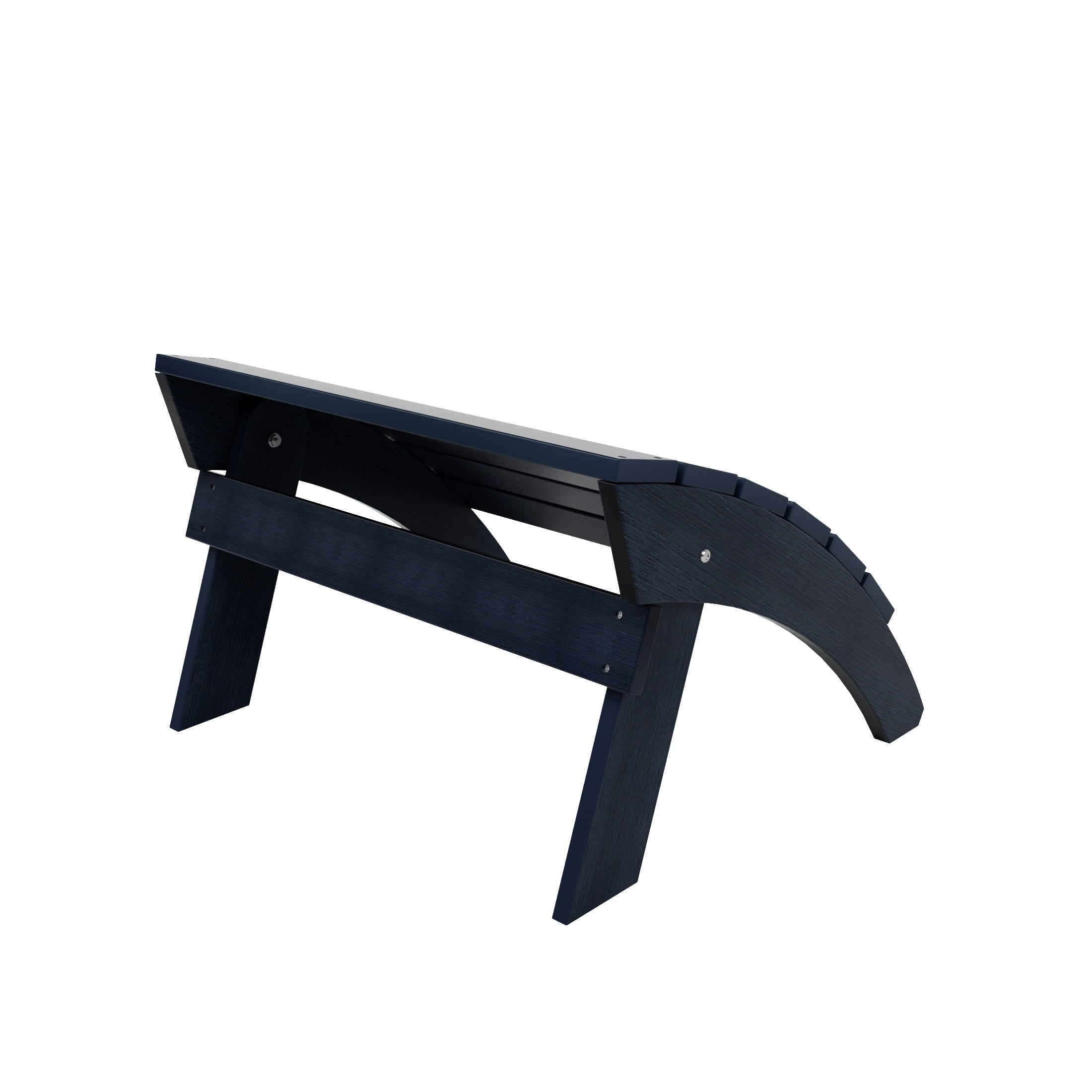 Outdoor Adirondack Chair Folding Ottoman, Navy