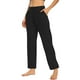 thumbnail image 3 of TaTaai Women's Loose Fit Yoga Pants with Pockets High Waist Stretchy Long Pants Casual Athletic Lounge Bottoms Tummy Control Non See Through Relaxed Fit Gift, 3 of 7