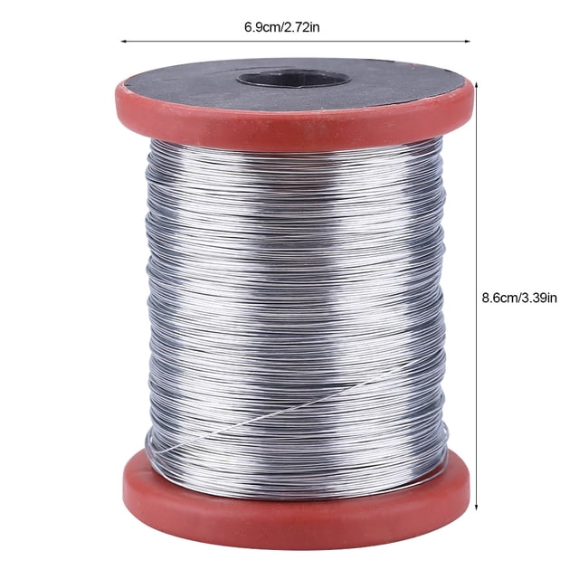 Fil d'Apiculture, Fil de Ruche, Cadre d'Outil, 1 Rouleau 500g en Acier Inoxydable/fer pour Apiculture