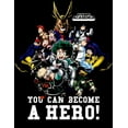 thumbnail image 2 of Mens My Hero Academia Anime Cartoon Characters Black Graphic Tee-4XL, 2 of 7