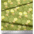 thumbnail image 3 of Soimoi Green Viscose Chiffon Fabric Lemon Slice Vegetable Fabric Prints By Yard 42 Inch Wide, 3 of 3