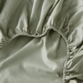 thumbnail image 2 of Great Bay Home 100% Cotton Sateen 4-Piece Bed Sheet Set (Sage Green, California King), 2 of 6