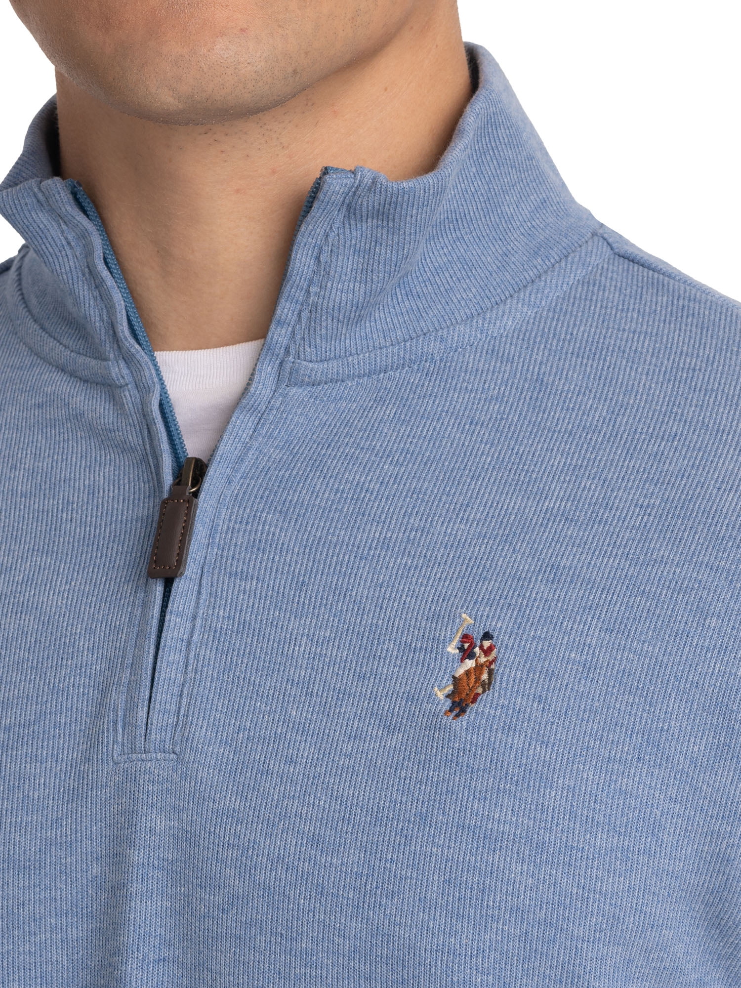 U.S. Polo Assn. Men's Quarter Zip Flatback