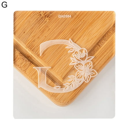 

Oiur Fondant Stamp Non Stick Easy to Demold Acrylic Letter Seal Relief DIY Cookie Embosser Baking Accessories