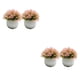 thumbnail image 2 of Wosthever Adorno de bonsái de 2 piezas, decoración versátil para el hogar, regalo de compañía, hierbas de imitación para decoración rosa rosa 2Conjunto, 2 of 6