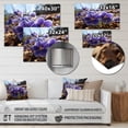 thumbnail image 4 of Designart "Vibrant Photo of the Violets Field I" Floral Metal Wall Art, 4 of 5