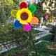 thumbnail image 3 of Molino de viento giratorio de girasol molino de viento colorido con cara sonriente para decoración de jardín, 3 of 6
