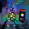 thumbnail image 5 of 7.5ft Preassembled Christmas Tree with 400 LED Lights, Artificial Slim Christmas Tree, Multicolor RGB Lights with App Control, 1477 Branch Tips, Easy to Assemble, for Christmas, Home, Party, 5 of 8