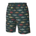thumbnail image 2 of Yiaed River Freshwater Fish Print Men's Swim Trunks with Lining Quick Dry Sports Shorts Beach Shorts Boardshorts-XX-Large, 2 of 5