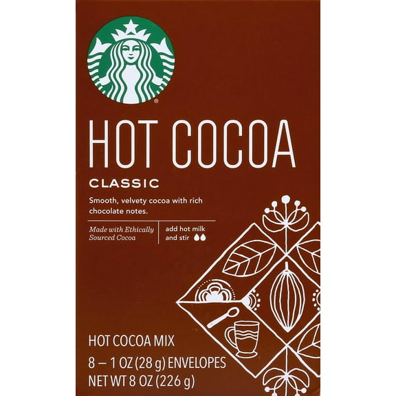 Starbucks - Classic Hot Cocoa Box - 8 Oz, Case of 6