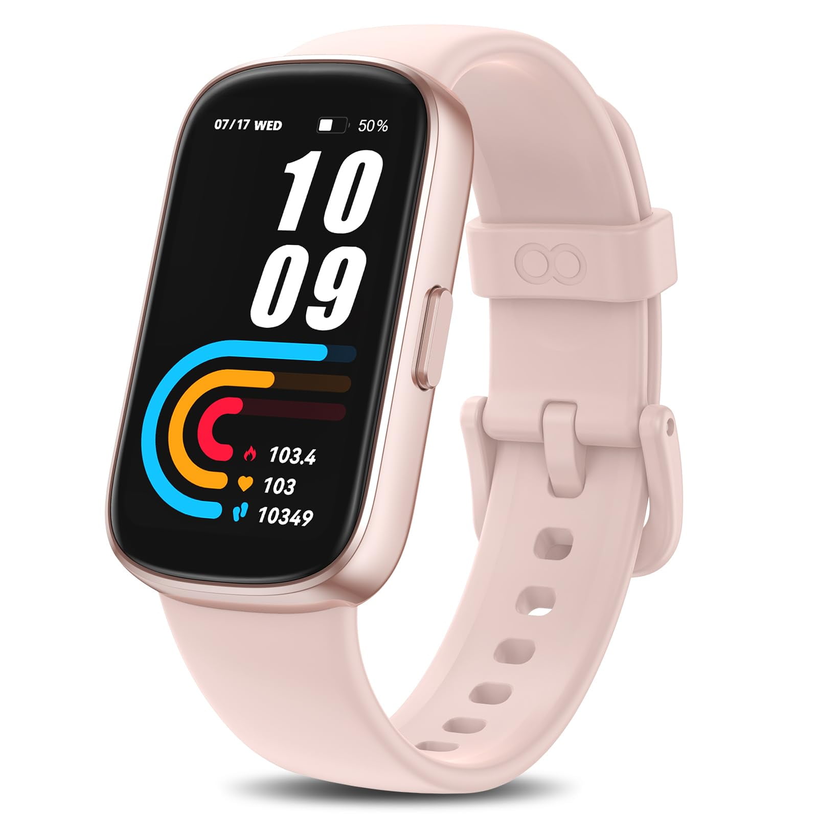 VPSTAY Fitness Tracker Watch with 24 7 Heart Rate Sleep Blood Oxygen Monitor IP68 Waterproof Smart Watch Step Calorie Counter Pedometer He