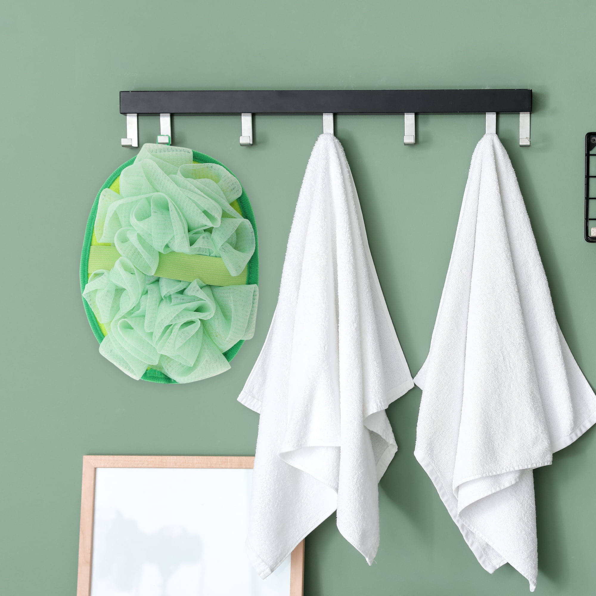 Unique Bargains Cartoon Bath Shower Loofah Sponge Green 1 Pc