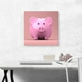 thumbnail image 2 of ARTCANVAS Piggy Bank Home decor Canvas Art Print - Size: 18" x 18" (0.75" Deep), 2 of 9