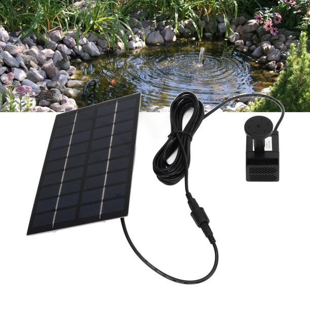 Kit De Bomba De Agua Solar, Bomba De Fuente Solar ABS Resistente De 9 V Y 1,8 W, Fácil Montaje, Alta Conversión Para Jardín