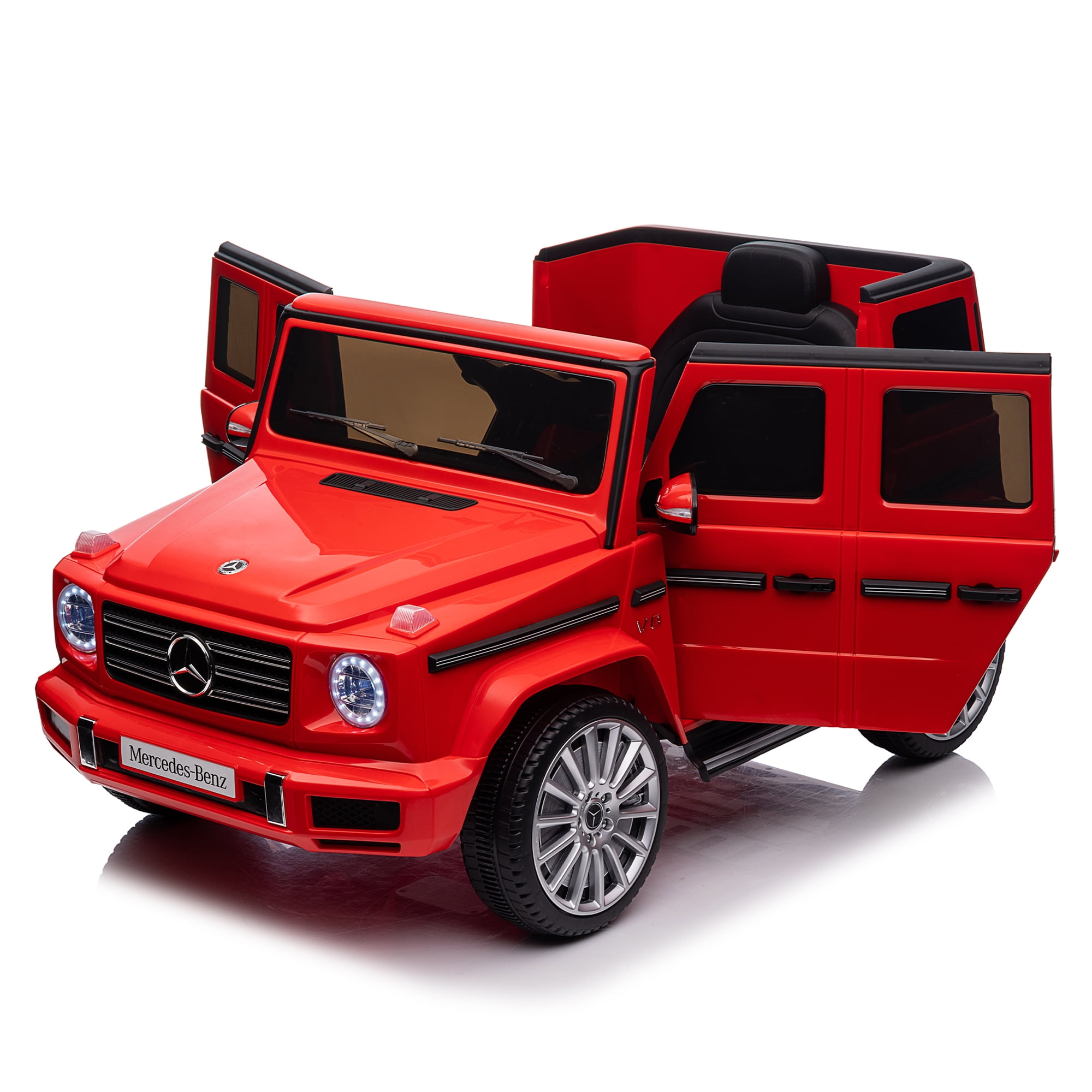 CIPACHO Kids Ride On Cars, Licensed Mercedes-Benz G500, 24V Battery Powered Toy Electric Car for Kids with 2.4GHz Remote Control, Red