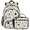 Multicolour 2, variant on Herdesigns Music Notes Backpack with Lunch Box Love Star Lightweight Large Travel Work Laptop Backpacks Set Casual Daypacks