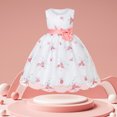 thumbnail image 2 of ZHUASHUM Embroidered Bowknot Dress Mesh Princess Tutu Girls Dress Little Girls Summer Embroidered Mesh Princess Pageant Dress 8-9 Years, 2 of 9