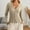 Beige, variant on Cardigan Sweater for Women Long Sleeve V Neck Knitted Button Down Cardigans for Women Open Front Coffee Layering Top Fall Fashion